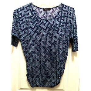 41 Hawthorn Small Top, Blue 3/4 sleeve casual shirt S, excellent condition